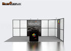 Portable Slatwall Trade Show Booths 10x20 , Aluminum Extrusion Modular Exhibition Booth