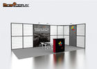 Portable Slatwall Trade Show Booths 10x20 , Aluminum Extrusion Modular Exhibition Booth