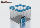 Tension Fabric Trade Show Booth Equipment Slatwall Display Easy Set Up