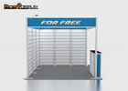 Tension Fabric Trade Show Booth Equipment Slatwall Display Easy Set Up