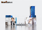 Backlit Fabric 10x10 Trade Show Booth Design For Outdoor Advertising