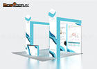 Tension Fabric Backlit Trade Show Booth , Aluminum Exhibition Booth Design