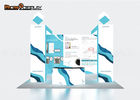 Tension Fabric Backlit Trade Show Booth , Aluminum Exhibition Booth Design