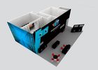 Promotion Reused Double Decker Trade Show Booth Custom Design With CMYK Printing