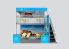 Standard Double Decker Trade Show Booth Size Custom Exhibition Stands