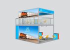 Standard Double Decker Trade Show Booth Size Custom Exhibition Stands