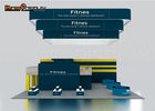 Portable Double Decker Trade Show Booth Color Custom Aluminum Fair Stand