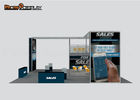 High End Aluminum Fabric Trade Show Booth / Economical Double Deck Booth