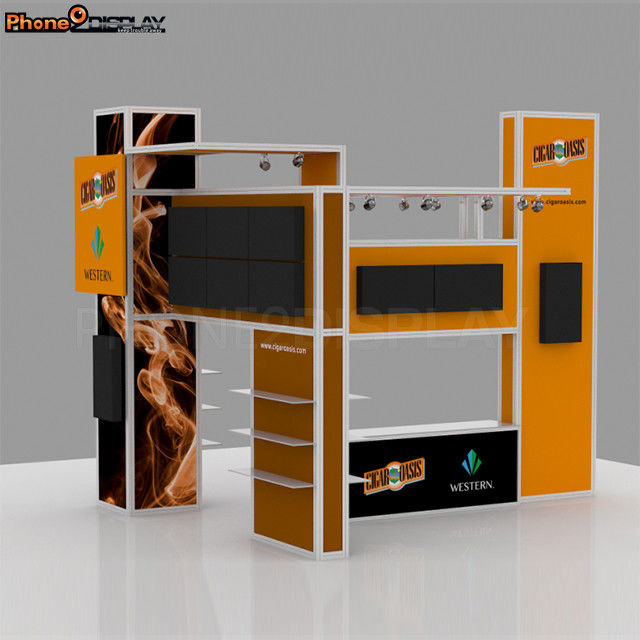 Fashion Custom Trade Show Booth Aluminum Extrusion Lockable Standard