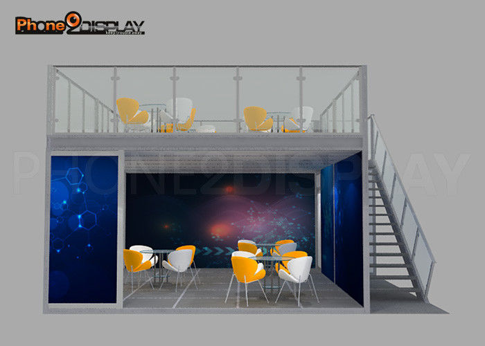buy 6M*6M Cool Trade Show Booths Three Side Open Modular Exhibition Stand Systems online manufacturer