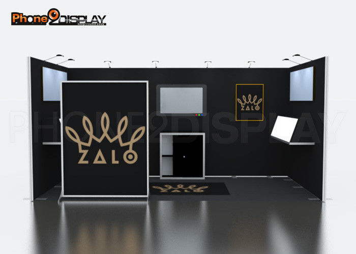 buy 20×10 Ft Modular Trade Show Booth , Custom Exhibition Stand Design For Advertising online manufacturer