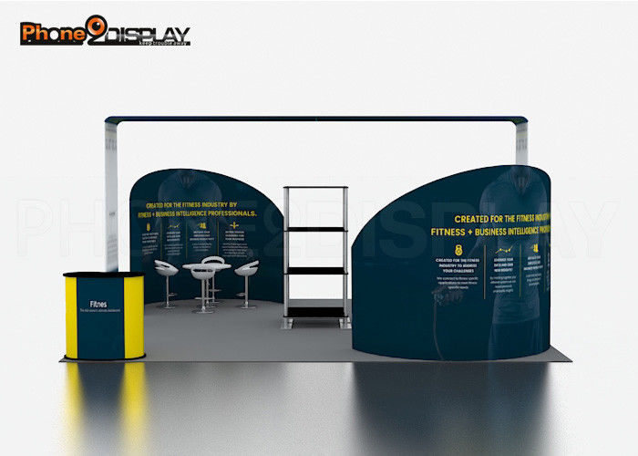 buy Tension Fabric Exhibition Booth Stand , 20x20FT Trade Show Display Stands online manufacturer