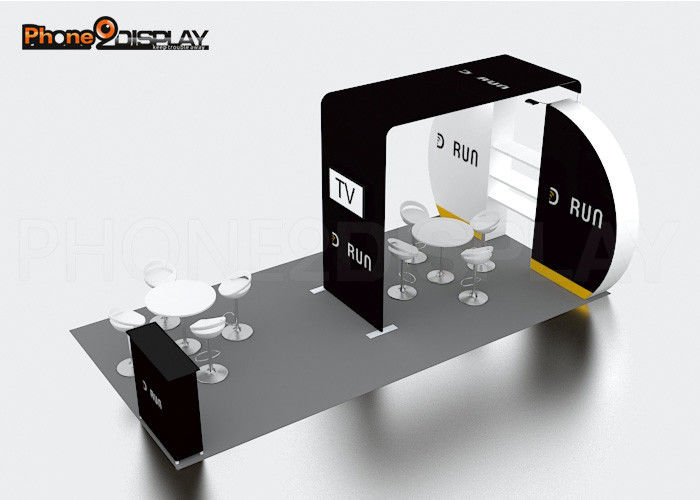 buy Advertising Custom Trade Show Booth 10x20FT With Tension Fabric Material online manufacturer