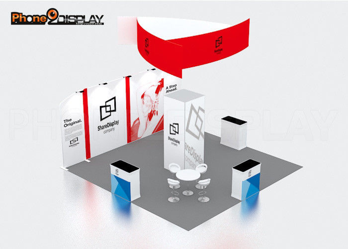 buy 6X6 Custom Trade Show Booth Equipment Aluminum Display Stand Design For Expo online manufacturer