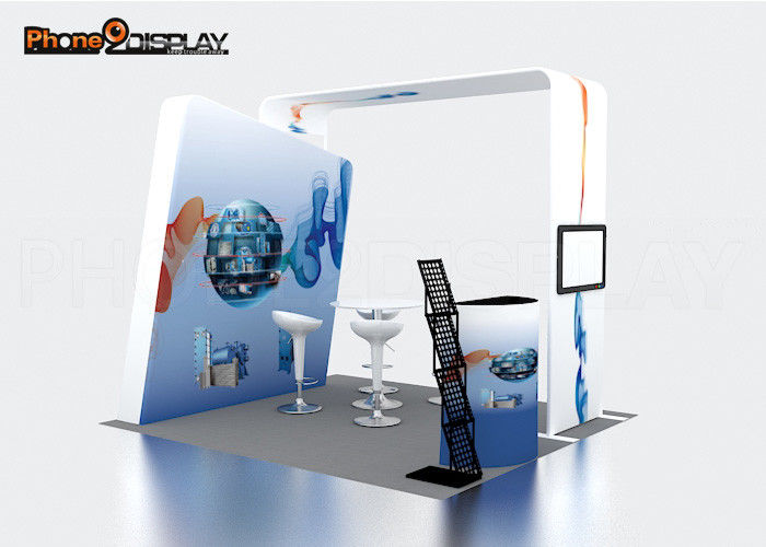 Portable Tension Fabric Booth Trade Show Standard Exhibition Booth 10ft 3x3 Display