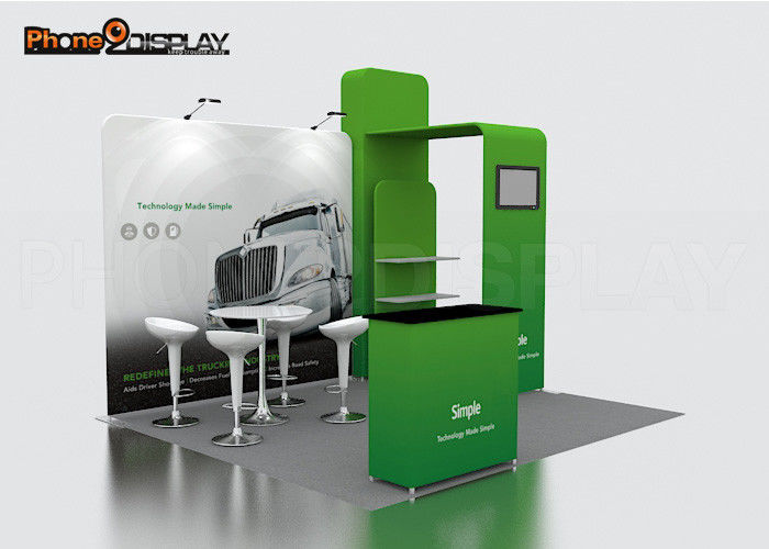 buy Color Custom Trade Show Booth Stand , 3x3 Exhibition Booth Display System online manufacturer