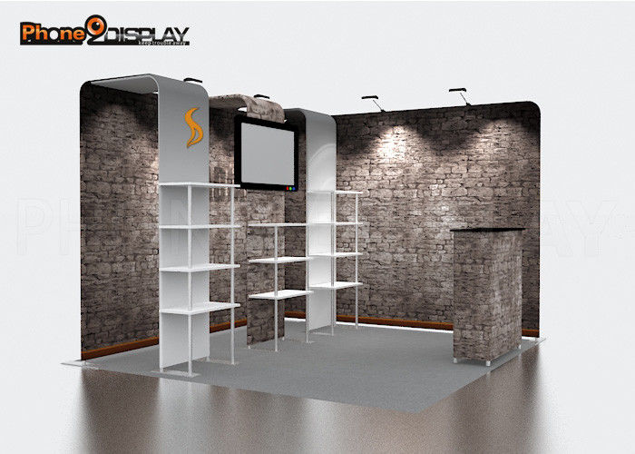 buy Custom Design Portable Trade Show Booth Displays 3x3M For Advertising online manufacturer