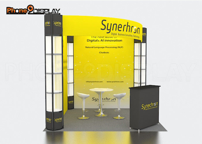 buy Lightweight Trade Show Booth Manufacturers 3×3M Reused Expo Displays online manufacturer