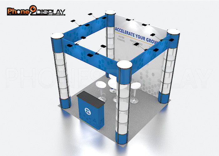 buy 3*3M Square Style Trade Show Exhibit Booths Custom Color For Advertising online manufacturer