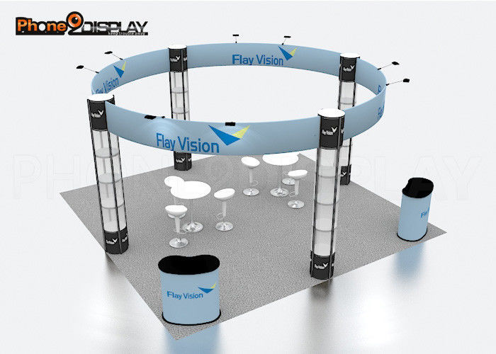 buy 20x20ft Advertising Trade Show Booth Custom Design With Aluminum Alloy Frame Material online manufacturer