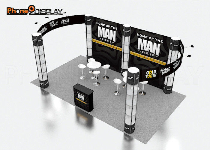 buy Custom 10x20 Trade Show Booth / Standard Portable Aluminum Trade Show Stall online manufacturer