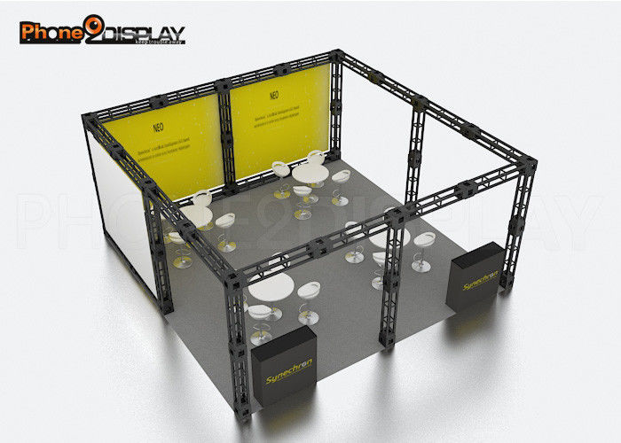 Strong Portable Trade Show Booth , 3X3 / 6X6 Aluminum Truss Stand CE Certified