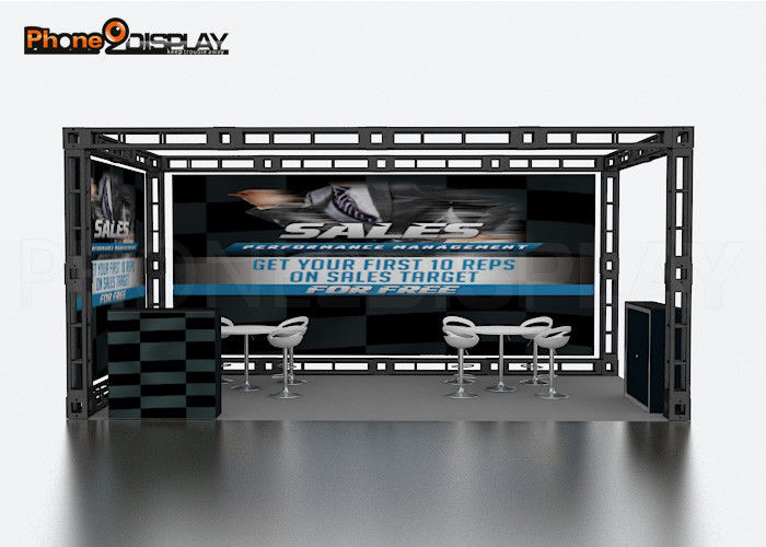 buy Modular 10x20 Truss Trade Show Booth Custom Design Easy Transport / Set Up online manufacturer