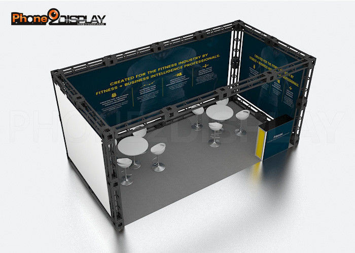 buy Aluminum Truss Trade Show Booth Displays 10x10FT 10X20FT Size For Exhibition online manufacturer