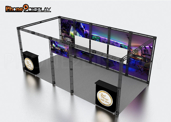 buy Attractive Aluminum Trade Show Booth Tension Fabric Light Box For Expo online manufacturer