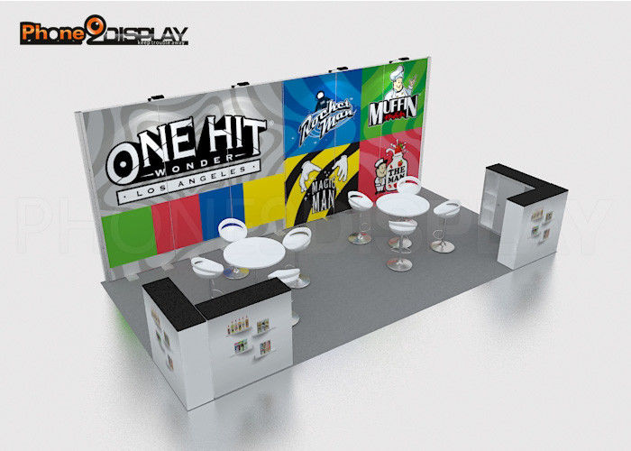 Recyclable Custom Modular Exhibition Stands 3X6m Aluminum Alloy Frame