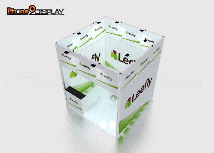 buy One Open Side Modular Trade Show Booth 6x6M Portable Display Stands For Exhibitions online manufacturer