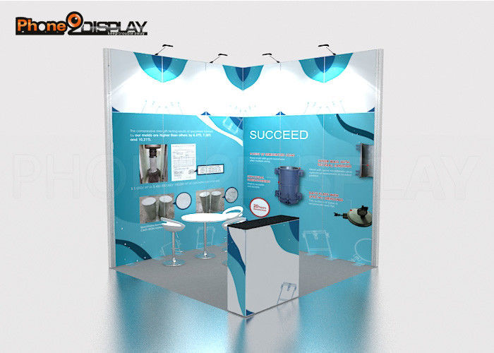 Two Open Side Modular Trade Show Booth / Expo Display Stands For Exhibition