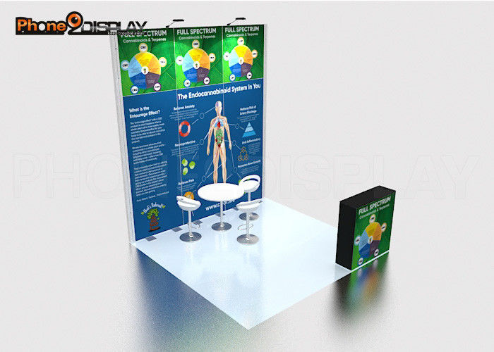 buy 3*3M Modular Trade Show Booth Custom Portable Lightweight Event Display Stands online manufacturer