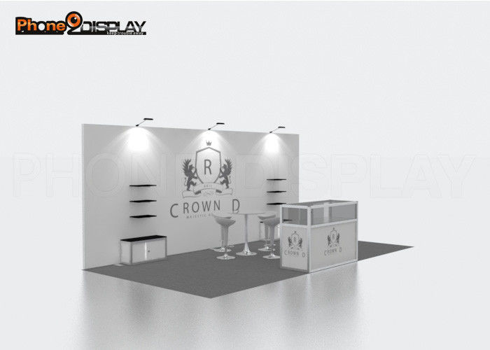 buy Easy Install Trade Show Exhibit Booths Portable Custom Style 10x20 Exhibit Booth online manufacturer