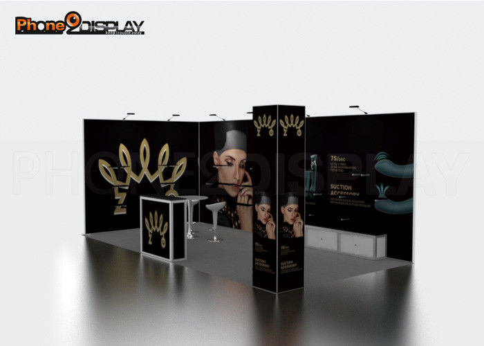 buy Fashion Innovative Trade Show Booths 10*20 , Portable Custom Exhibit Booths online manufacturer