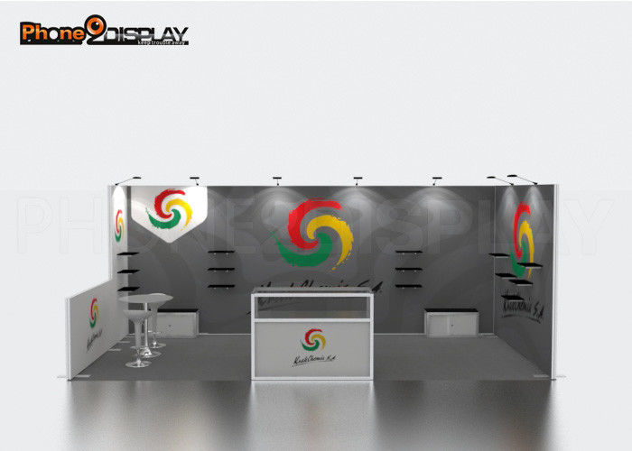 buy Colorful Portable Trade Show Exhibit Booths 10x20 Fireproof For Event / Expo online manufacturer