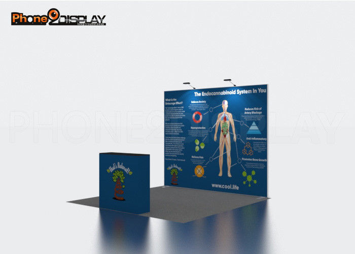 buy Foldable Trade Show Booths 10x10 Aluminum Fabric Exhibition Display System TV Stand online manufacturer