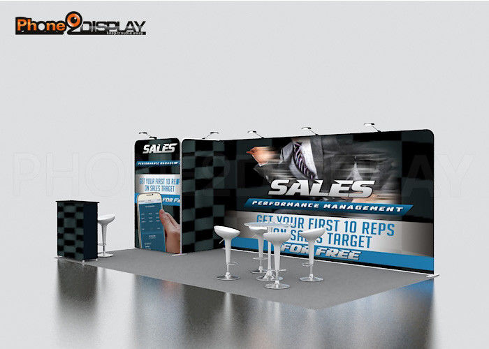 buy Easy Install Tension Fabric Booth Aluminum Alloy Frame Material For Trade Show online manufacturer