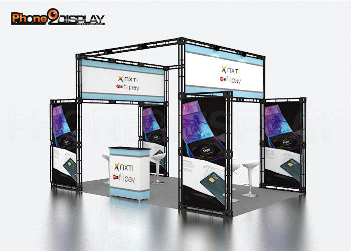 buy Heavy Duty Truss Trade Show Booth / Outdoor Event Booth For Exhibition Display online manufacturer
