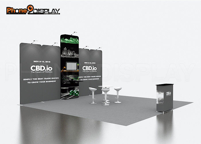 buy 10ft X 20ft Portable Modular Reusable Exhibition Stands For Vape Expo online manufacturer