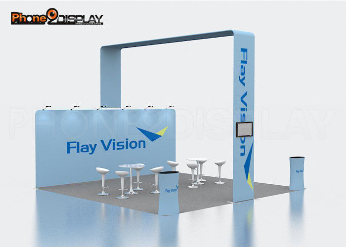 buy 10FT Trade Show Booth / Standard Exhibition Booth Design 3x3 Display Stands online manufacturer