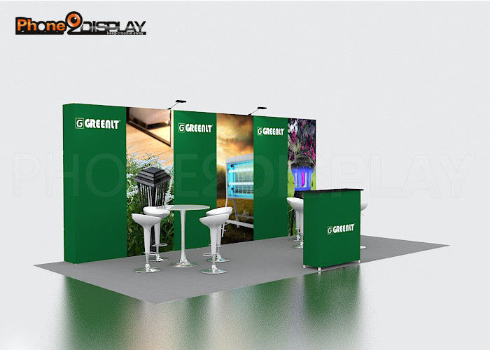 buy 3x3 Fabric Printing Pop Up Exhibit Booth Straight Display Wall CE Approved online manufacturer