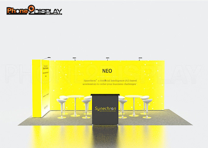 Aluminum Extrusion LED Trade Show Booths 10x10 Easy Set Up CE Approved