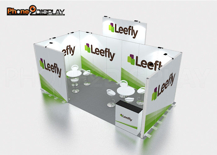 buy Fashion Modular Trade Show Booths 10x10 FT With Tension Fabric Material online manufacturer