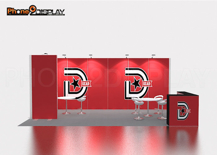 buy 6*6M Modular Trade Show Booth Custom Aluminum Trade Show Backdrop Design online manufacturer