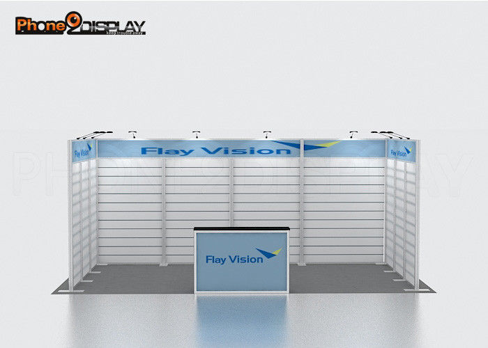 Advertising Event Booth Design , Aluminum Panel Small Trade Show Booth