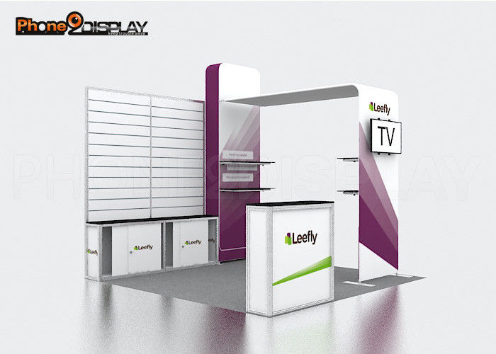 buy Easy Exhibit Slatwall Trade Show Booths With CMYK Heat Transfer Printing online manufacturer