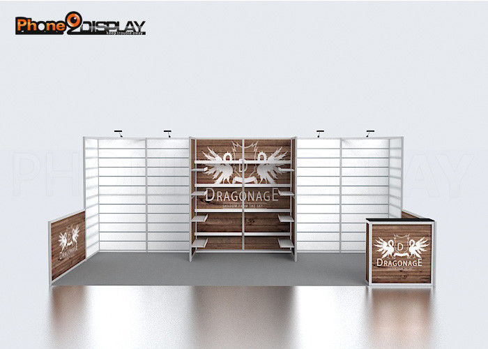 buy 20*10FT Slatwall Trade Show Booths Easy Transport For Exhibition System online manufacturer