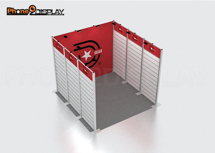 buy Modular Lightweight Trade Show Booth Equipment Slatwall To Hang Products online manufacturer