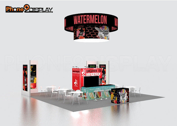 buy Fashion Backlit Trade Show Booth Display Stands 10x10 Portable Exhibition Systems online manufacturer